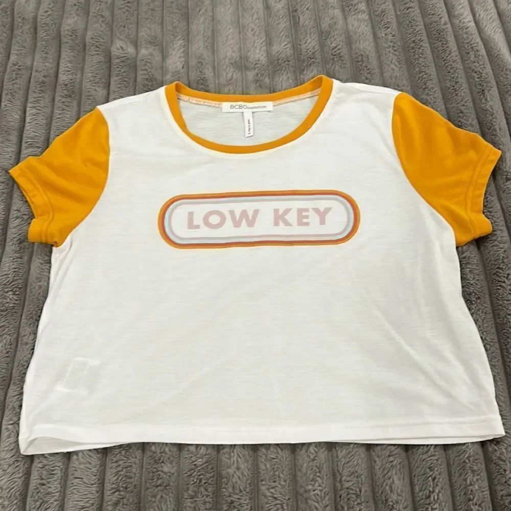 BCBGeneration Low Key Crop Top